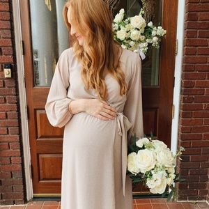 Show Me Your Mumu Lady Longsleeve Wrap Dress